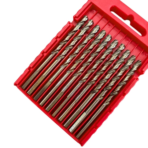 Сверло по металлу с кобальтом 5% P6M5K5 5,0 мм HIMBOLT 10 шт.пластиковый бокс фото 3