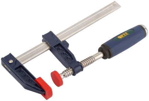 Струбцина тип F усиленная, мягкая ручка 50х150 мм фото 2