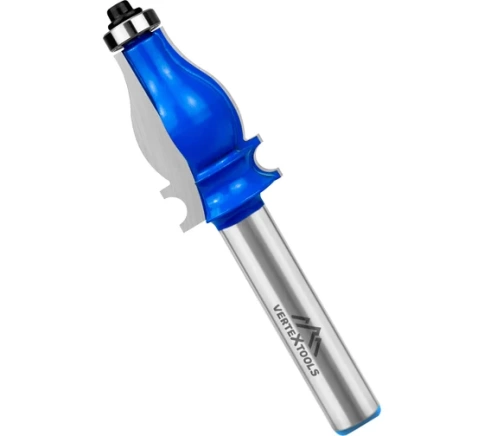 Фреза кромочная фигурная с подшипником DхHхLхR:25х41х85х3,17 мм хвостовик 12 мм фото 1