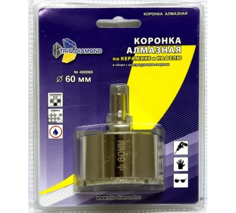 Коронка по керамике и кафелю, алмазная с центрир.сверлом  фото 23