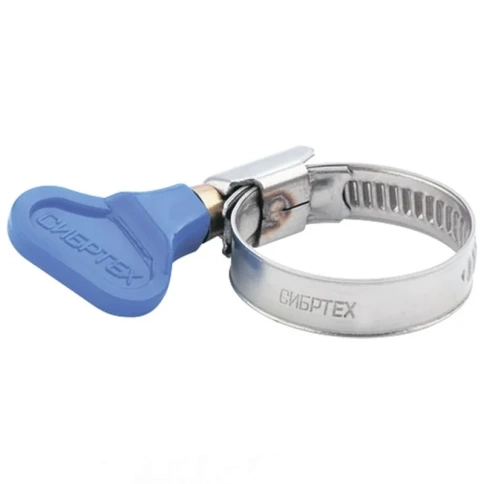 Хомуты металлические элемент крепления с формой ключа 20-35 мм Сибртех, оцинкованные фото 1