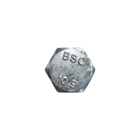 Болт 6х20 мм класс прочности 10.9 DIN 933 полная резьба, оцинкованный фото 2