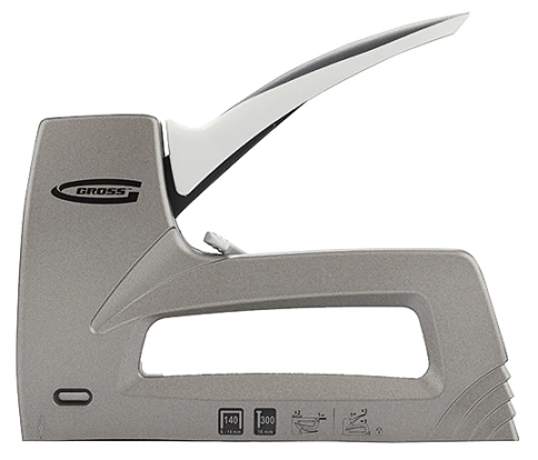 Степлер мебельный регулируемый, алюминиевый корпус,тип скобы 140,300, 6-14 мм Gross фото 1
