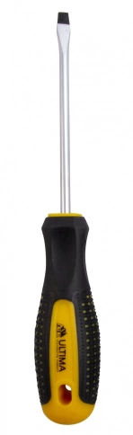 Отвертка Ultima SL4x150 мм, CrV, двухкомпонентная рукоятка anti slip фото 1
