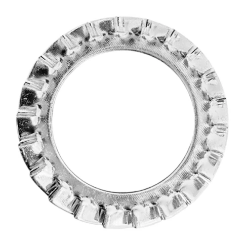 Шайба зубчатая М6 DIN 6798 тип А, нержавеющая А2 фото 2