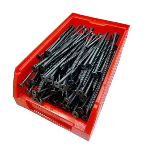 Саморез по гипсокартону 4,8х89 мм, крупная резьба, фосфатированный, 200 шт. в контейнере фото 1