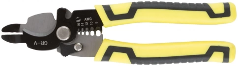 Кабелерез CrV со съемником изоляции 1,3-3,2 мм, встроенные плоскогубцы, 200 мм фото 2