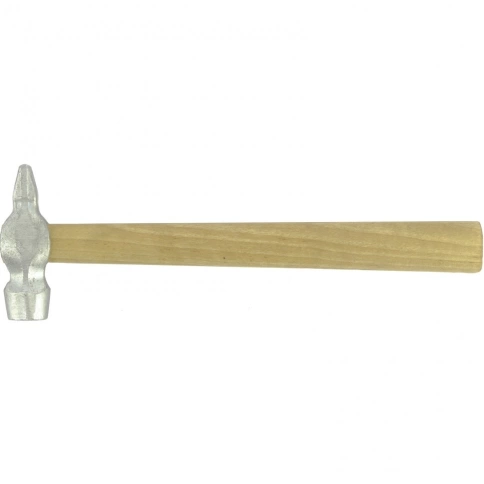 Молоток слесарный, круглый боек, деревянная рукоятка 200гр фото 1