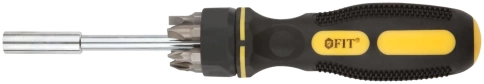 Отвертка 6, CrV бит, прорезин.ручка фото 1