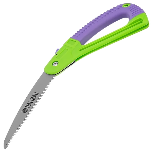 Пила садовая складная 175 мм пластиковая обрезиненная рукоятка, защитн. кулиса Palisad фото 1