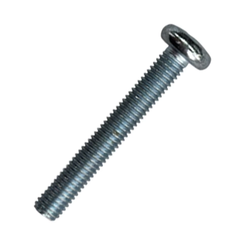 Винт с полукруглой головкой М6х40 мм DIN 7985, оцинкованный, полная резьба  фото 1
