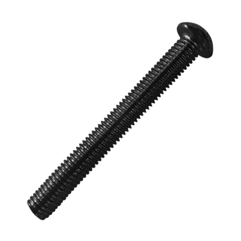 Винт с полукруглой головкой и внутренним шестигранником 10х100 мм ISO 7380 класс прочности 10.9 фото 1