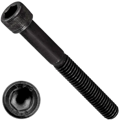 Винт высокопрочный НР М3х35 мм к.п.12.9 черный DIN912, 50 шт. фото 1