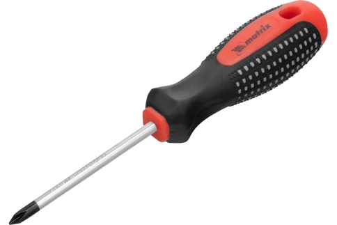 Отвертка Fusion PH1x75 мм, CrV, трехкомпонентная рукоятка antislip Matrix фото 1