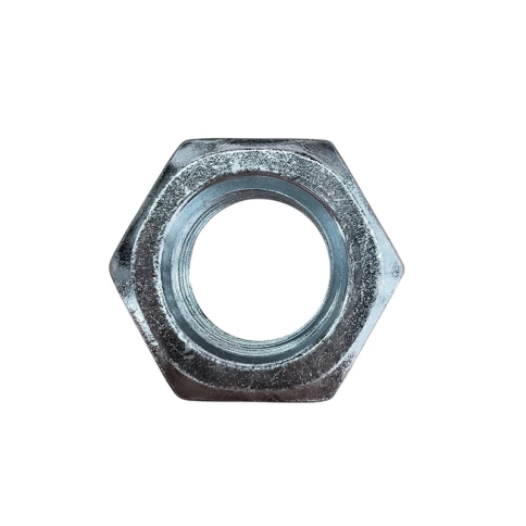 Гайка М10х1 мм, класс прочности 10 DIN 934, оцинкованная фото 1