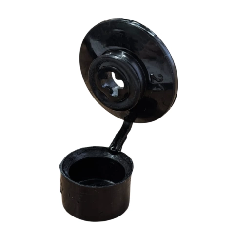 Шайба кровельная с колпачком черная фото 1