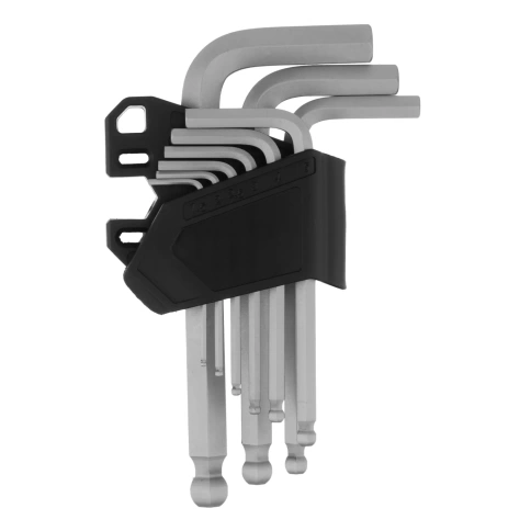 Набор ключей имбусовых HEX 1,5-10 мм CrV 9шт. с шаром Сибртех фото 1