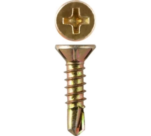 Саморез оконный, под сверло, 3,9х13 ЖЦ, 10шт. фото 5