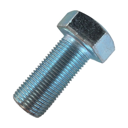 Болт М18х1,5х40 мм класс прочности 10.9 DIN 961, полная резьба, оцинкованный фото 1