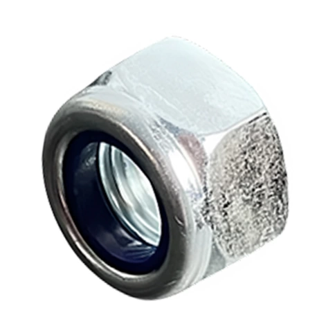 Гайка с полимерной вставкой М8х1 мм DIN 985, класс прочности 8, оцинкованная фото 1