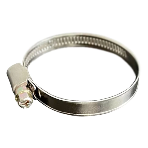 Хомут червячный 50-70/9 мм, оцинкованная сталь W1 фото 1