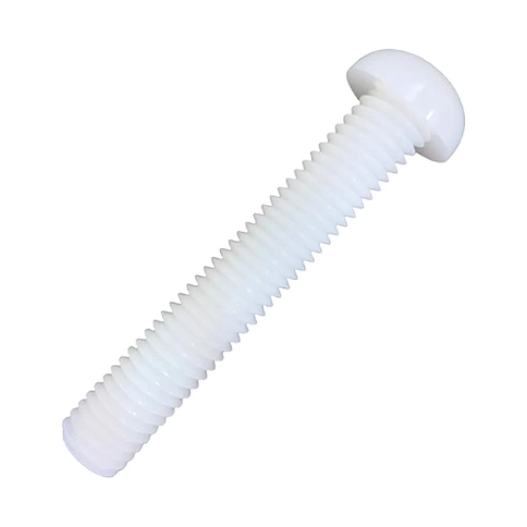 Винт полиамидный 10х50 мм DIN7985 (пластик), 50 шт. фото 4