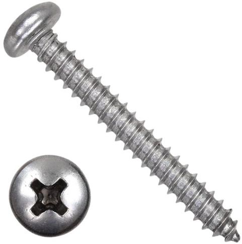 Саморез нержавеющий полукруглая гол. 6,3х25 DIN7981 , 50 шт. фото 5