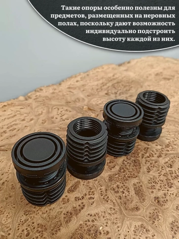 Опора регулируемая (ножка) D51 мм, 4 шт. фото 3