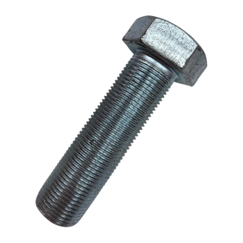 Болт М20х1,5х60 мм, класс прочности 10.9 DIN 961, полная резьба, оцинкованный фото 1