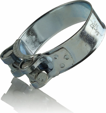 Хомут одноболтовый силовой металл 131-139 мм, 5 шт. фото 4