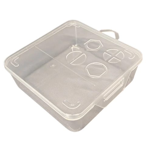 Коробка пластиковая 100х100 мм прозрачная 23 БОЛТА фото 1