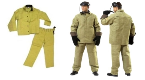Костюм сварщика брезент.с усилением пл.480гр ГОСТ 56-58/рост 3,4 ПРОФЕССИОНАЛ фото 1
