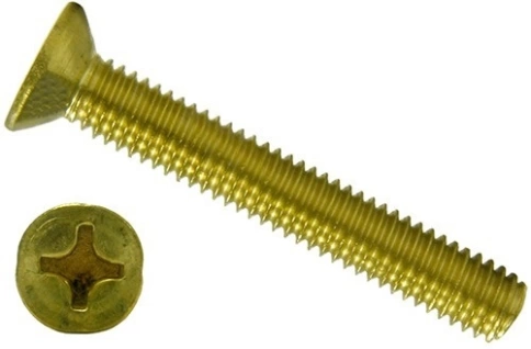 Винт 4х16 латунный потайной DIN965,10 шт фото 5