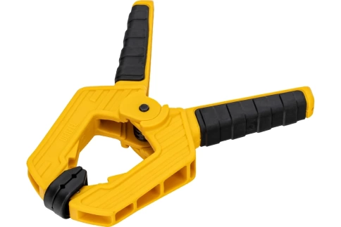 Струбцина клещеобразная усилен, двухкомп.рук 80х60 мм Denzel фото 1