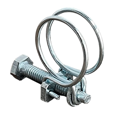 Хомут проволочный 13 мм steel wire clamp, оцинкованный фото 2