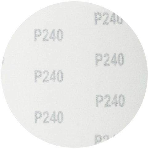 Круги шлифовальные сплошные (липучка), алюминий-оксидные 125 мм 5 шт Р 240 фото 2