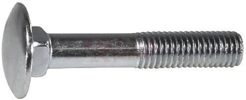 Болт мебельный 8х35 полукруглая головка ОЦ DIN 603,20 шт. фото 4