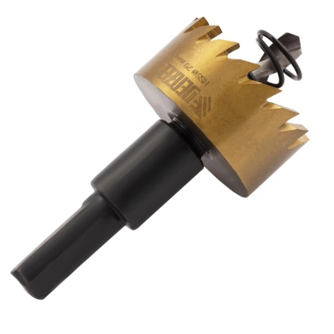 Коронка по металлу HSS нитридтитановое покрытие Denzel фото 5