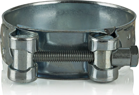 Хомут одноболтовый силовой металл 92-97 мм, 5 шт. фото 4