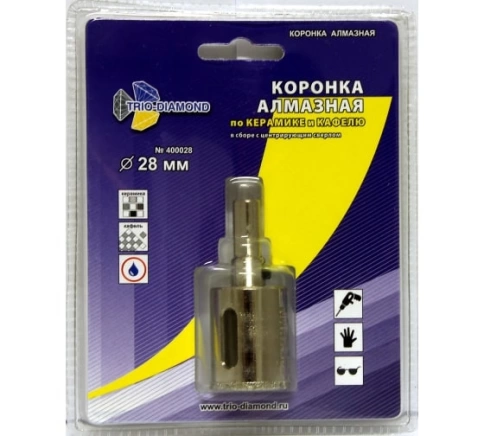 Коронка по керамике и кафелю, алмазная с центрир.сверлом  фото 41