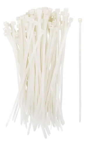 Хомуты нейлоновые белые д/проводов 100шт.  фото 7