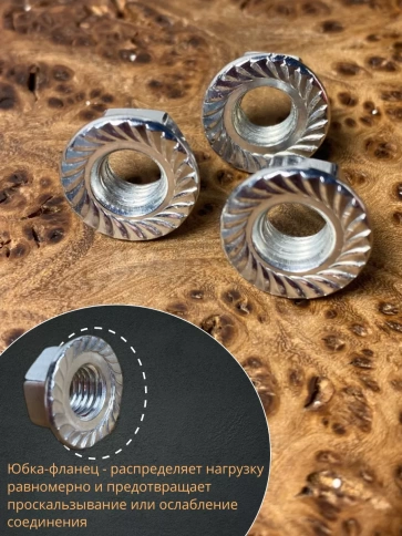 Гайка с фланцем М8 ОЦ DIN 6923 фото 13