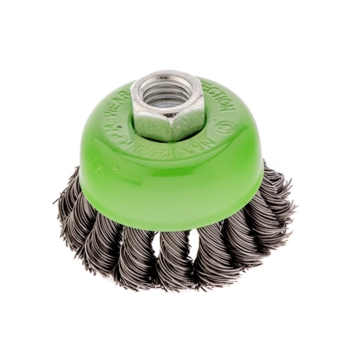 Щетка для УШМ "чашка", кручен.проволока 0,5мм, 65 мм М14 Сибртех фото 1