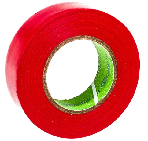 Изолента ПВХ 19 мм х 20 м (красная) Сибртех фото 1