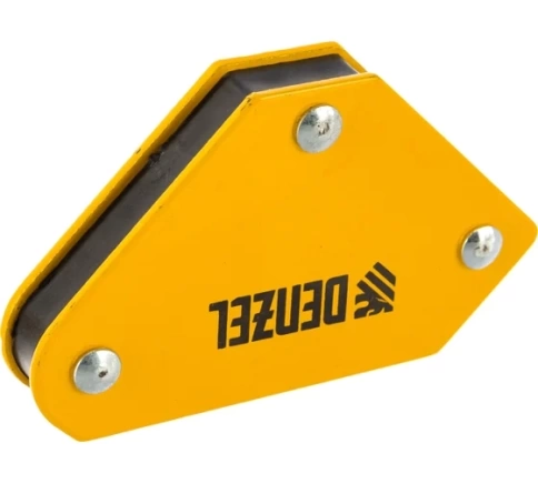 Набор из 2 фиксаторов магнитных для сварочных работ и магнитной клеммы "масса" Denzel фото 2