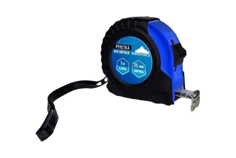Рулетка магнитная 5м х 25мм фото 1