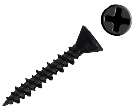 Саморез для крепления ГВЛ (гипсокартон) 3,9х35, чёрный фото 5