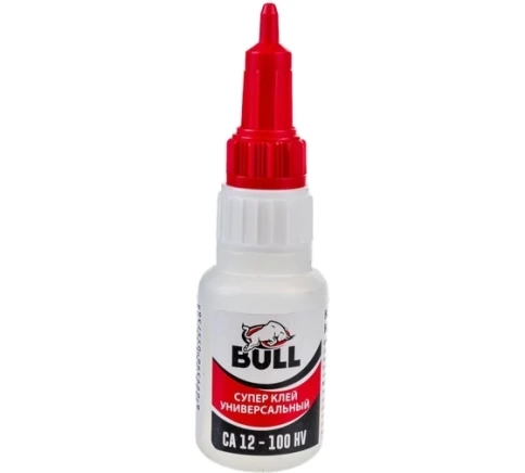Супер клей Bull CA 12 20 гр. 100 HV фото 1