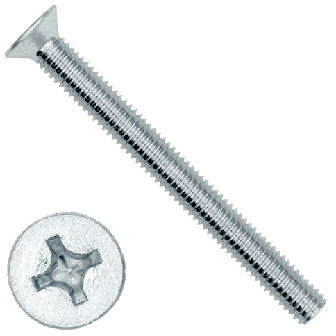 Винт потайной оцинкованный 4х40 DIN965, 10 шт. фото 5