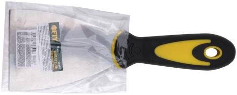 Шпатель нержавеющая сталь, прорезиненная ручка 3" (75 мм) фото 2